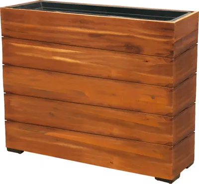 Produktbild von Pflanzgefäß Colorado 1 Pflanzkasten Blumenkasten Akazienholz 83x21x62 cm mit Einsatz