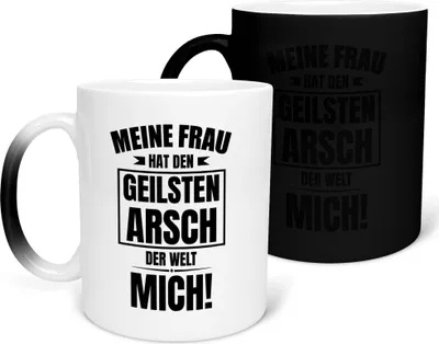 Produktbild von 22Feels Zaubertasse Ehemann Geschenk Erster Hochzeitstag Kaffeetasse Farbwechsel Männer Hochzeitsjubiläum Ehepartner Valentinstag für Ihn Weihnachten Geburtstag Kaffeetasse Farbwechsel Haferl Geschenkidee Bürotasse