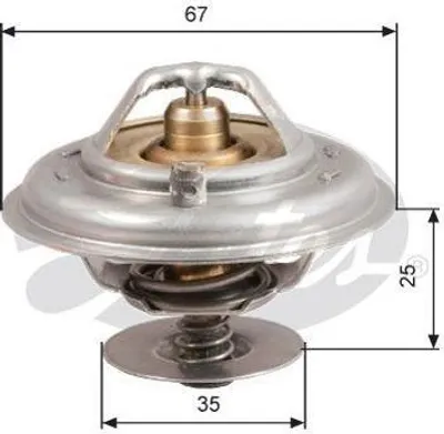 Produktbild von Gates Thermostat für Audi Jaguar Skoda VW