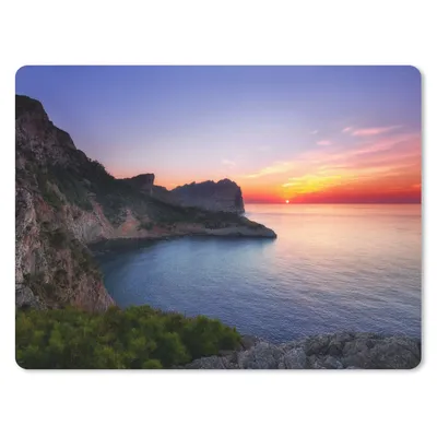 Produktbild von MuchoWow® Mauspad Mousepad Meer - Felsen - Berge - Natur 23x19 cm - Mousepads - Maus Mat - Pad - Mausunterlage - Schreibtischunterlage - Mauspad