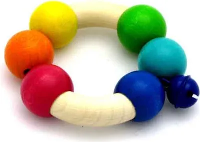 Produktbild von Hess-Holzspielzeug Rassel Regenbogen