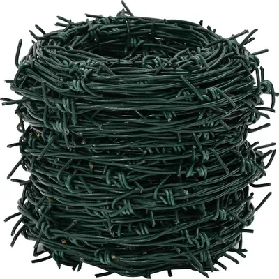 Produktbild von vidaXL Stacheldraht Grün 100 m