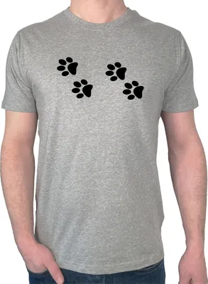 Produktbild von Huuraa Herren T-Shirt Fußtapsen Tapsen M Sport Grey Bio Baumwolle Fairtrade Herrenshirt Geschenkidee