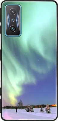 Produktbild von König Design Hülle kompatibel mit Xiaomi Redmi K50 Gaming Kunststoff Soft Handyhülle - Handy Case Polarlichter