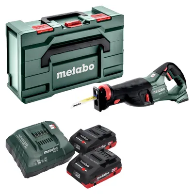 Obrázek produktu pro Metabo SSEP 18 LT akumulátorová přímočará pila 18 V 32 mm + 2x LiHD akumulátor 4,0 Ah + nabíječka + Metabox