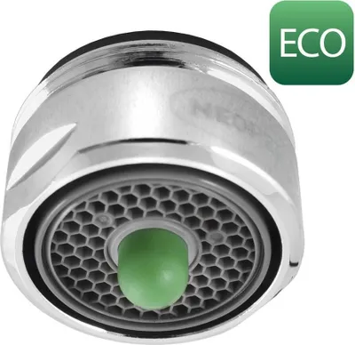 Obrázek produktu pro NEOPERL perlátor ECO PUSH pro úsporu vody 5 l/min, vnější závit M24x1, chrom