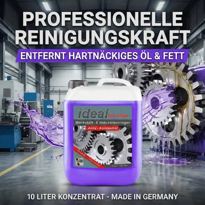 Produktbild von 10 Liter ideal pro-clean Industrie- und Werkstattreiniger Konzentrat