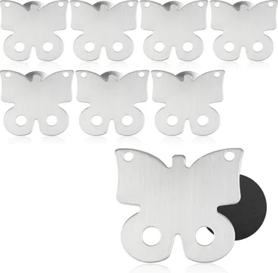 Produktbild von com-four® 8x Tischdeckenbeschwerer - Tischtuchgewichte aus Edelstahl - magnetische Tischtuchklammer - ca. 60g