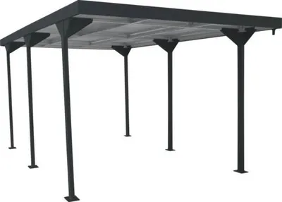 Produktbild von Duramax Metall Carport 543x 287 | Autoüberdachung | offene Auto Garage | H. 233 x B. 287 x T. 543 cm | Garagenüberdachung