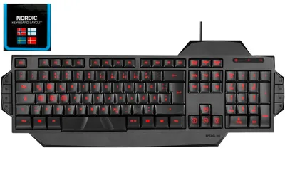 Produktbild von Herná klávesnica RAPAX Black Nordic Layout