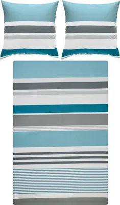 Produktbild von REDBEST Bettwäsche türkis 1x 200x200 cm + 2x 80x80 cm