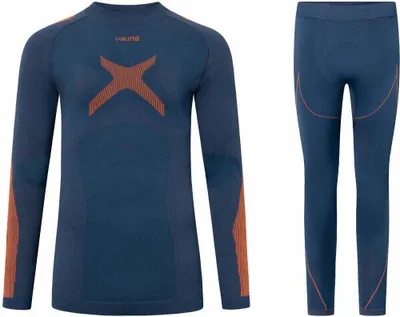 Image de Viking Primeone Man Set Base Layer Navy/Orange XL Sous-vêtements thermiques