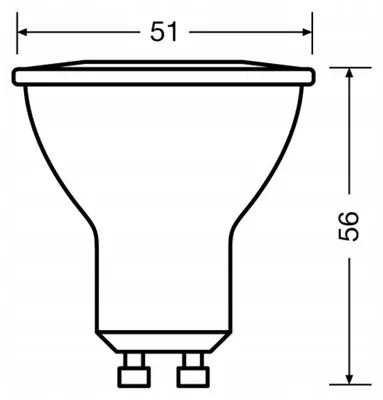 Obrázek produktu pro Osram LED Spot Value PAR16 120 4,5W tepl bl GU10 4058075198678 jako 50W