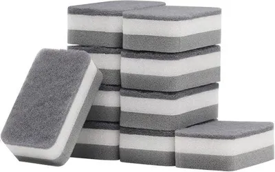 Zdjęcie produktu dla Magiczne gąbki – 10 sztuk – Grube gąbki melaminowe – Gąbki do czyszczenia – Małe gąbki do czyszczenia – Bez chemikaliów – Do wszystkich powierzchni