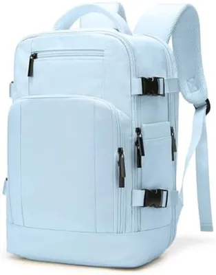 Produktbild von PolkaHome® Reiserucksack für Flugzeugcabine – Wasserdicht, 20L, 40x25x20 cm, Blau