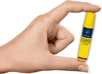 Produktbild von Clipper Isobutan-Feuerzeuggas Nachfüllgas 16 ml MINI für Clipper-Feuerzeuge mit Adapter
