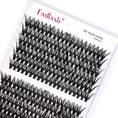 Image de Extensions de cils individuelles, 200 pièces, 30D/40D, recourbe 0.07, longueur 11 mm, couleur noire