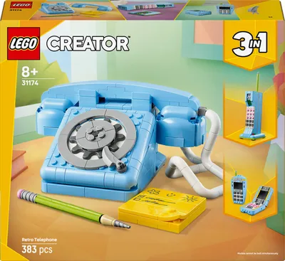 Immagine prodotto di LEGO Creator 31174 Telefono retrò 3 in 1 Set Costruzione 383 Pezzi Età 8+