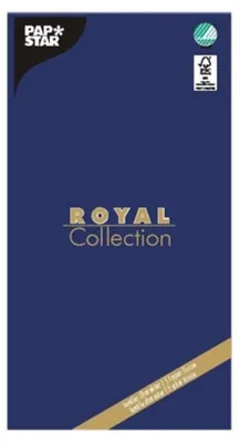 Produktbild von PAPSTAR Tischdecke "ROYAL Collection", dunkelblau, 120x180 cm | Folie (1 Stück)