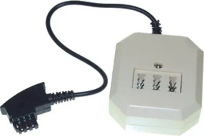 Produktbild von Telefontischsteckdose F Stecker an NFF + 6p4c (RJ11) Buchse, Länge:0,2m, Good Connections®