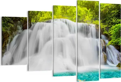 Produktbild von Bild auf Leinwand - Leinwandbild - Park natur landschaft - 150x100cm - Wand Bild - Wanddeko - Leinwanddruck - Bilder - Kunstdruck - Wanddekoration - Leinwand bilder - Wandkunst - EG150x100-2511
