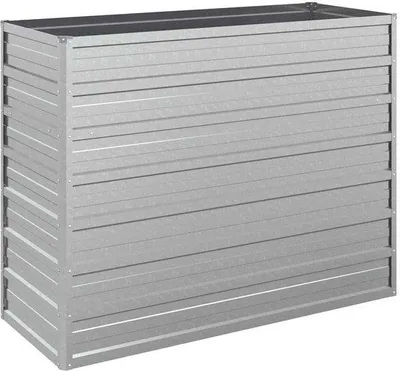 Immagine prodotto di Vaso da giardino - rialzato - 100x40x77 cm - zincato - acciaio - argento