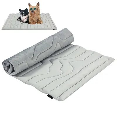 Produktbild von Hundematte für Hunde Selbst Kühlende,59*40in, für Zuhause Unterwegs oder im Auto,Kühlmatte Hund,grau