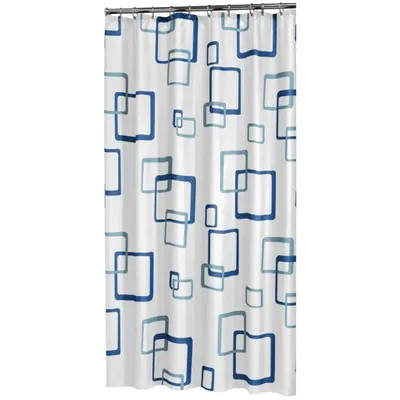 Immagine prodotto di Tenda da doccia in pelle di foca retrò 180x200 cm blu