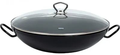 Produktbild von Riess Wokpfanne 20 cm – kompakte Emaille-Pfanne für vielseitiges Kochen