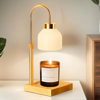 Duftkerzenwärmer Lampe, dimmbar, höhenverstellbar, mit Timer