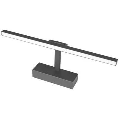 Produktbild von MasterLED Spiegelleuchte Lappa 40cm 9W 4000K Neutralweiß – 450lm, IP20, Schwarz, 230V – Aluminium für Bad, Wandmontage, Schrankleuchte, Klemmleuchte