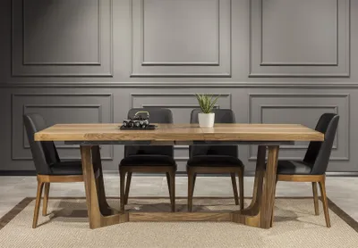 Zdjęcie produktu dla Esstisch Stuhl Set Garnitur Stuhlgruppe Möbel Stühle Essgarnitur Holz Tische