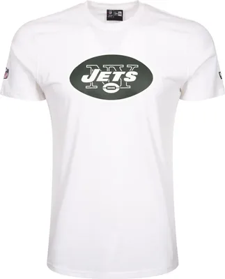 Produktbild von New Era New York Jets NFL Logo Tee White Fan M L XL XXL XXXL T T-Shirt Men(L,White)