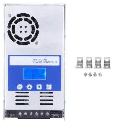 Obrázek produktu pro Solární regulátor MPPT, regulátor pro solární panely s LCD displejem pro uzavřené gelové baterie, 12 V, 24 V, 36 V, 48 V, maximálně 180 V DC, vstup 60 A