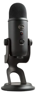 Produktbild von Blue Microphones Yeti Professionelles USB-Mikrofon für Aufnahmen, Streaming, Podcasting, Broadcasting, Gaming, Voiceover und mehr, Plug 'n Play auf PC und Mac - Schwarz