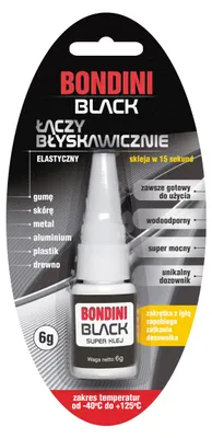 Produktbild von Bondini Plus Sekundenkleber schwarz 6g
