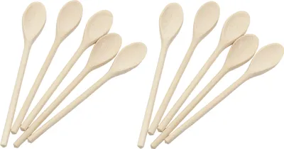 Immagine prodotto di Cucchiaio di legno, mini cucchiaio per zucchero o 16 cm, 100 pezzi
