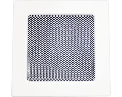 Produktbild von Kaminrost mit Rahmen und Gitter LKM, 170 x 170 mm, weiß lackiert 0716