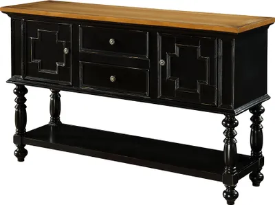 Obrázok produktu pre Kommode Anrichte Konsole Holz Schrank Garderobe Sideboard Design Möbel Schwarz