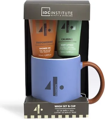 Produktbild von Kosmetikset für Männer, Duschgel + Körperlotion, Inklusive stilvollem Becher, Weihnachts-Kosmetikset, Geschenksets für Männer