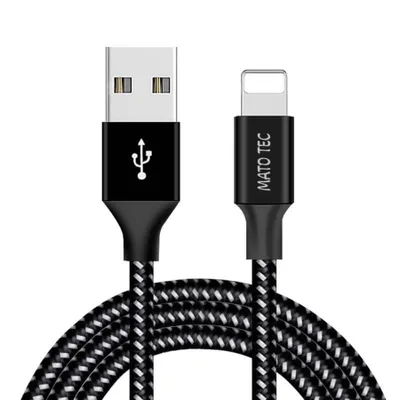Produktbild von iPhone Ladekabel Daten USB Kabel iPhone 5 6 7 8 X XR 11 12 13 Pro Max mini iPad iPod 1m