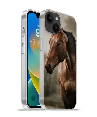 Produktbild von MuchoWow® Handyhülle Schutzhülle Hülle für Apple iPhone 14 Plus - Soft case Pferd - Licht - Wald Silikon Softcase Handy Hülle - Abbildung