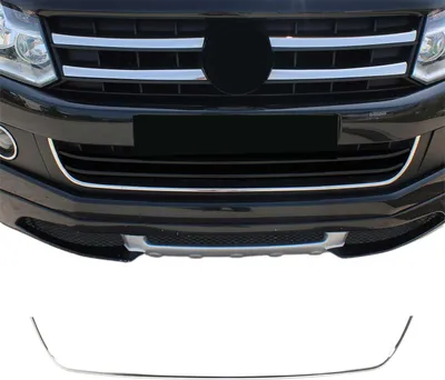 Zdjęcie produktu dla Listwy osłony chłodnicy Listwy osłony chłodnicy do VW Amarok 2010-2016 stal nierdzewna srebrna 1szt