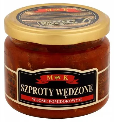 Obrázok produktu pre Szproty wędzone w sosie pomidorowym 250 g