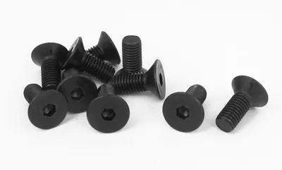 Produktbild von 10 Stš¹ck M10 x 25 mm Senkkopfschrauben Metrischer Flachkopfschrauben Senkkopfschrauben mit Innensechskant Schwarz