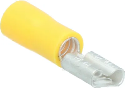 Produktbild von Carpoint Flachsteckhülsen weiblich 543 Gelb 6.3x0.8mm 10 Stück