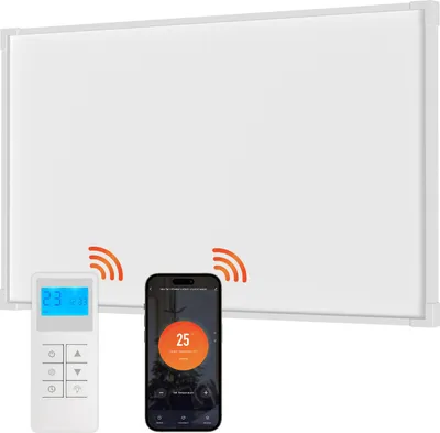 Image de Jayseuw Chauffage infrarouge, Chauffage infrarouge avecApp WiFi, Détection de fenêtre ouverte, Chauffage infrarouge avec thermostat, Chauffage infrarouge pour plafond 770W