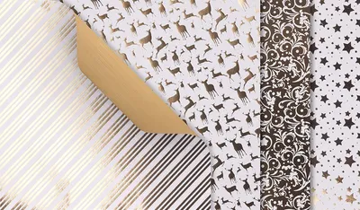 Produktbild von Gebrüder Bertels Faltpapier Golden X-Mas 15x15 cm 110 g/qm Origami Bastelpapier