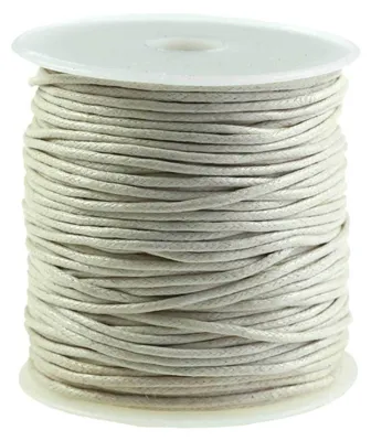 Produktbild von 50m gewachste Baumwollschnur / Wachsschnur 2mm, Schmuckschnur, Farbe wählbar