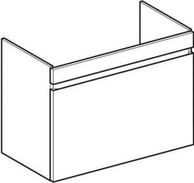 Produktbild von Geberit 501.910.00.1, Walnuss, 1 Schublade(n), 832 mm, 446 mm, 606 mm